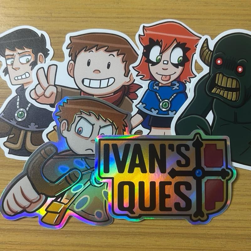 Ivan’s Quest Complete Sticker Collection: Wave 1 (6 Pack Bundle)