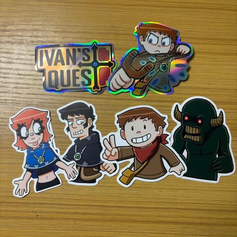 Ivan’s Quest Complete Sticker Collection: Wave 1 (6 Pack Bundle)